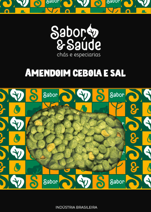 Amendoim cebola e sal