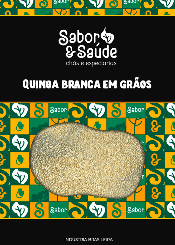 Quinoa branca em grãos